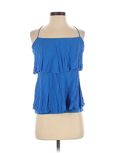 Pre-owned Bcbgmaxazria Sleeveless Blouse In Blue