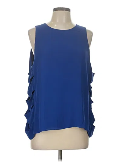 Pre-owned Bcbgmaxazria Sleeveless Blouse In Blue