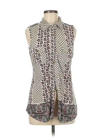 Pre-owned Bcbgmaxazria Sleeveless Blouse In Brown