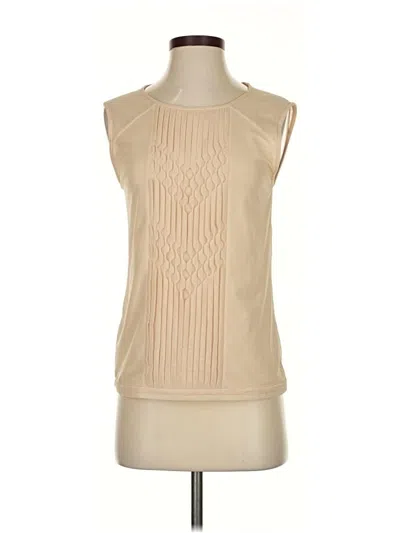 Pre-owned Bcbgmaxazria Sleeveless Blouse In Brown