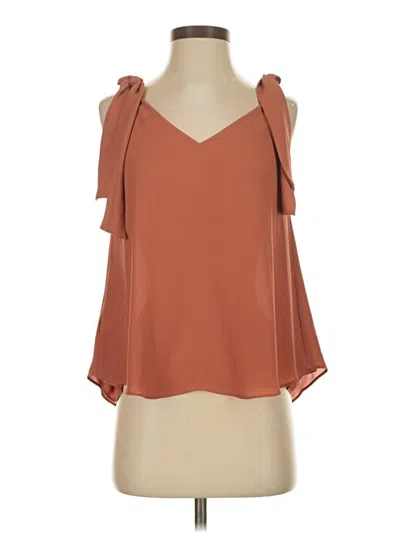 Pre-owned Bcbgmaxazria Sleeveless Blouse In Brown
