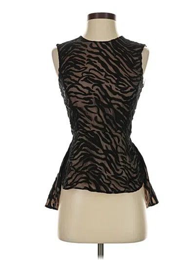 Pre-owned Bcbgmaxazria Sleeveless Blouse In Brown