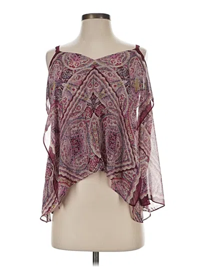 Pre-owned Bcbgmaxazria Sleeveless Blouse In Burgundy