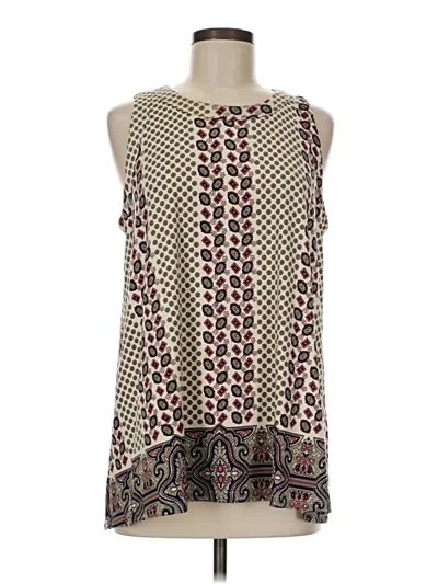 Pre-owned Bcbgmaxazria Sleeveless Blouse In Burgundy