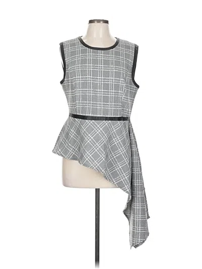 Pre-owned Bcbgmaxazria Sleeveless Blouse In Gray