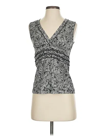 Pre-owned Bcbgmaxazria Sleeveless Blouse In Gray