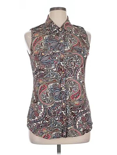 Pre-owned Bcbgmaxazria Sleeveless Blouse In Gray