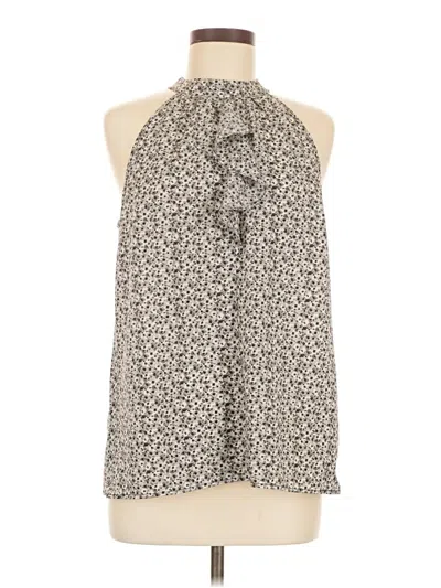 Pre-owned Bcbgmaxazria Sleeveless Blouse In Gray