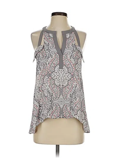 Pre-owned Bcbgmaxazria Sleeveless Blouse In Gray