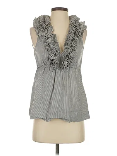 Pre-owned Bcbgmaxazria Sleeveless Blouse In Gray