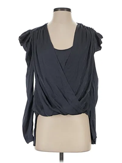 Pre-owned Bcbgmaxazria Sleeveless Blouse In Gray
