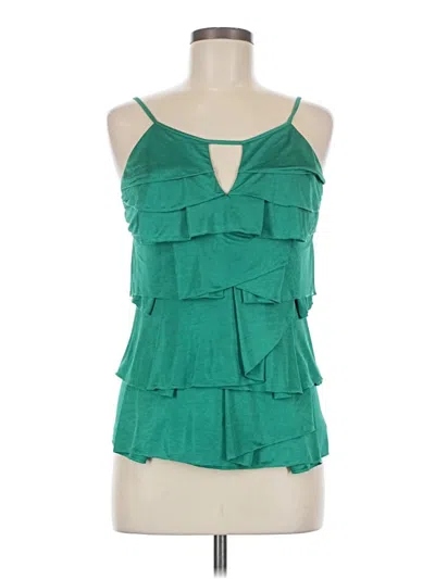 Pre-owned Bcbgmaxazria Sleeveless Blouse In Green