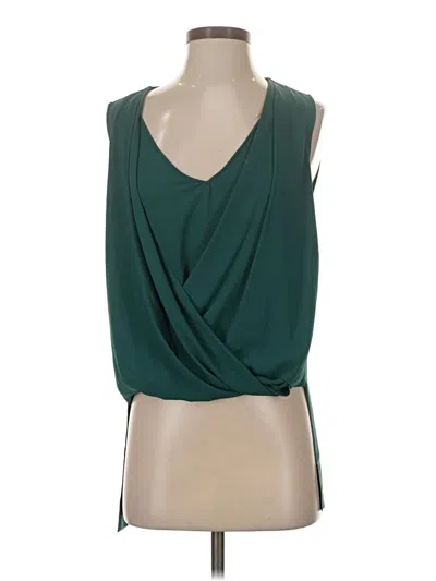 Pre-owned Bcbgmaxazria Sleeveless Blouse In Green