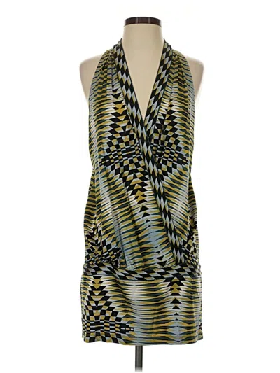 Pre-owned Bcbgmaxazria Sleeveless Blouse In Green