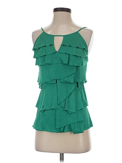 Pre-owned Bcbgmaxazria Sleeveless Blouse In Green