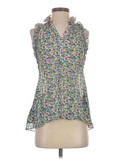 Pre-owned Bcbgmaxazria Sleeveless Blouse In Green