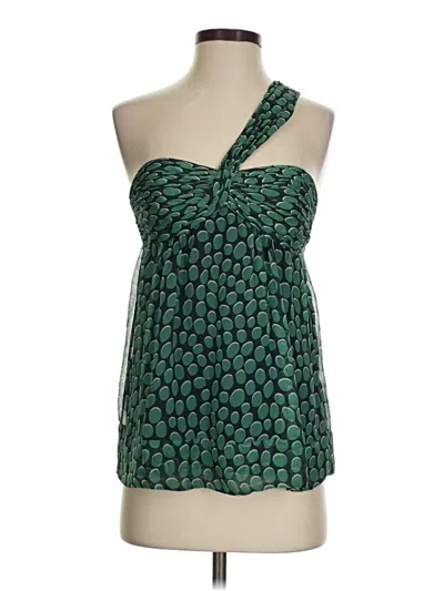Pre-owned Bcbgmaxazria Sleeveless Blouse In Green