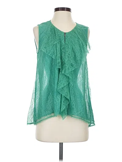 Pre-owned Bcbgmaxazria Sleeveless Blouse In Green