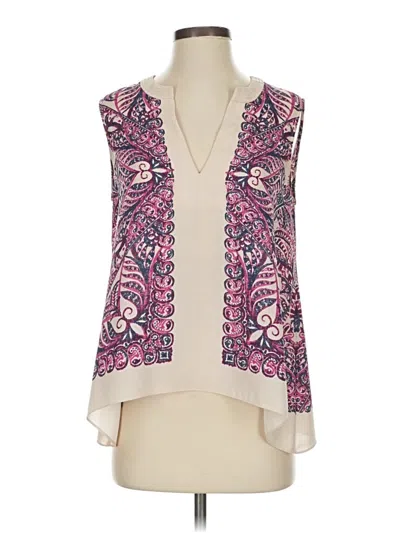 Pre-owned Bcbgmaxazria Sleeveless Blouse In Ivory