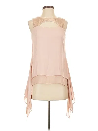 Pre-owned Bcbgmaxazria Sleeveless Blouse In Ivory