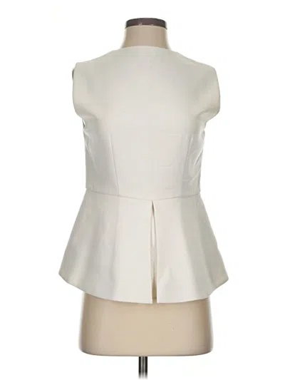 Pre-owned Bcbgmaxazria Sleeveless Blouse In Ivory