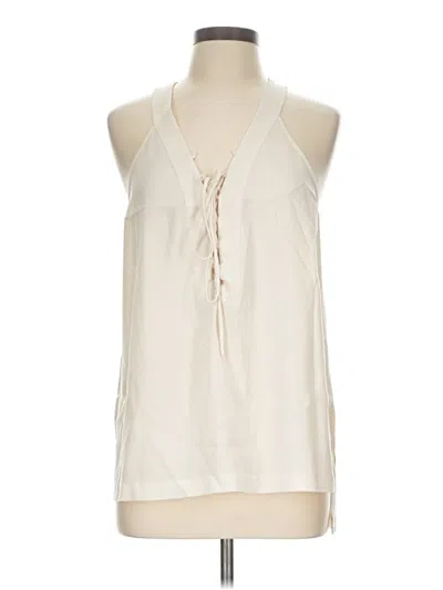 Pre-owned Bcbgmaxazria Sleeveless Blouse In Ivory