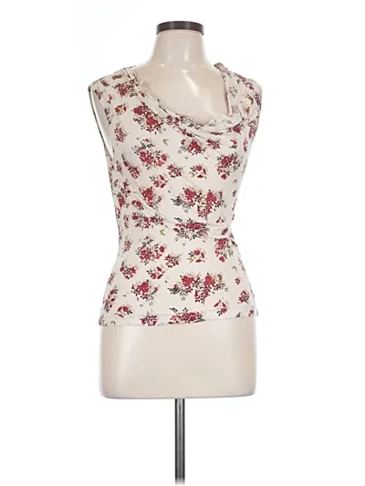 Pre-owned Bcbgmaxazria Sleeveless Blouse In Ivory