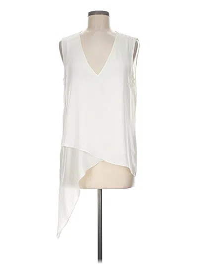 Pre-owned Bcbgmaxazria Sleeveless Blouse In Ivory