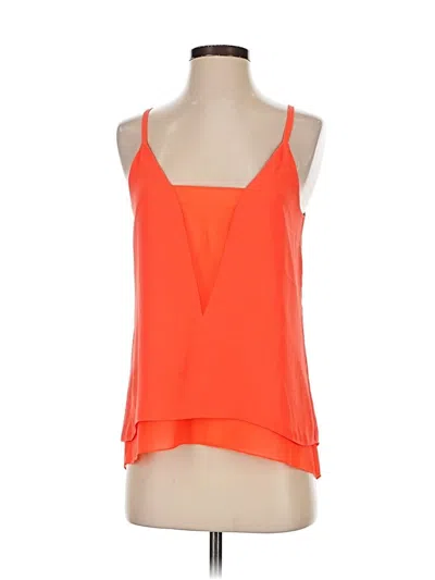 Pre-owned Bcbgmaxazria Sleeveless Blouse In Orange