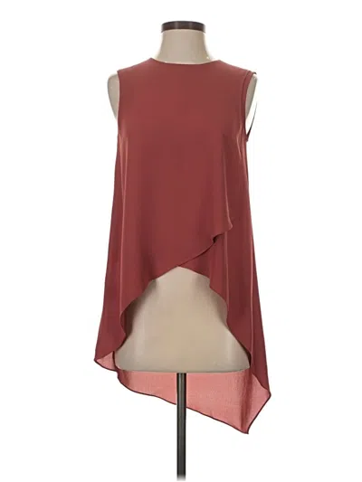 Pre-owned Bcbgmaxazria Sleeveless Blouse In Orange
