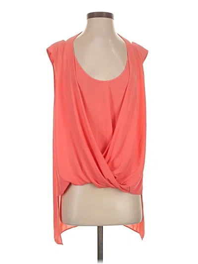 Pre-owned Bcbgmaxazria Sleeveless Blouse In Orange