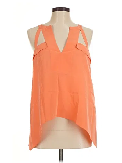 Pre-owned Bcbgmaxazria Sleeveless Blouse In Orange