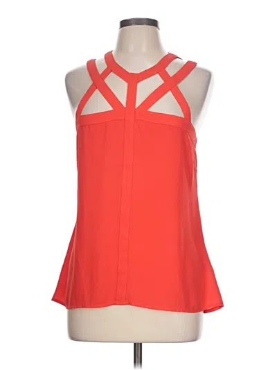Pre-owned Bcbgmaxazria Sleeveless Blouse In Orange