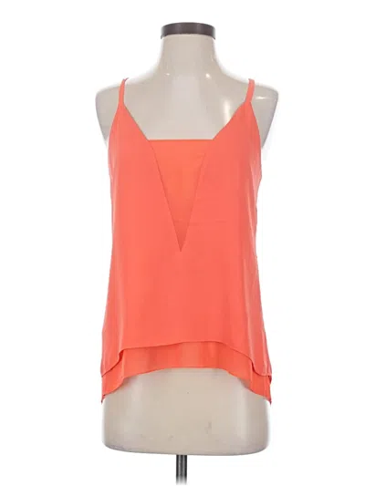 Pre-owned Bcbgmaxazria Sleeveless Blouse In Orange