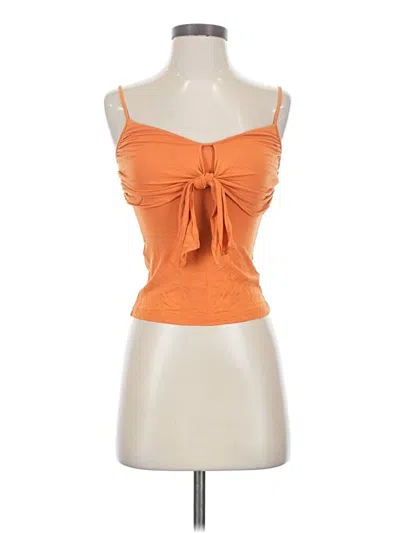 Pre-owned Bcbgmaxazria Sleeveless Blouse In Orange