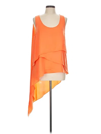 Pre-owned Bcbgmaxazria Sleeveless Blouse In Orange
