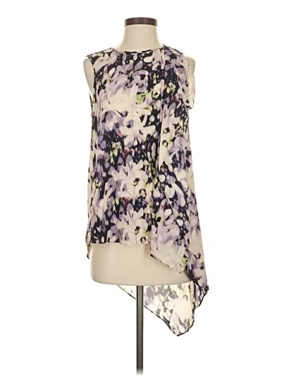 Pre-owned Bcbgmaxazria Sleeveless Blouse In Purple