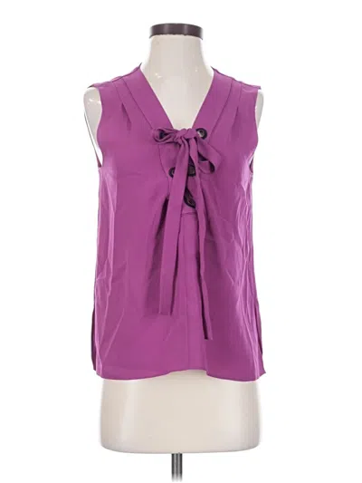 Pre-owned Bcbgmaxazria Sleeveless Blouse In Purple