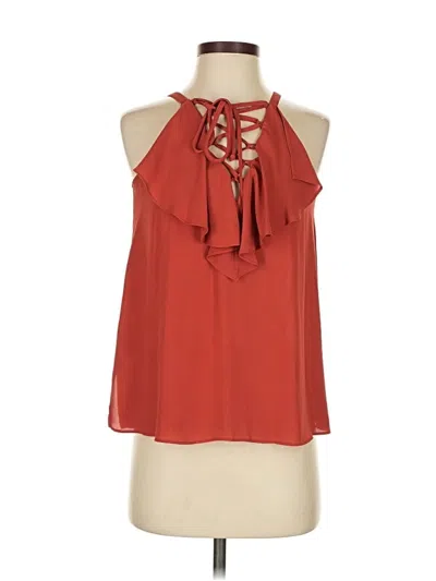 Pre-owned Bcbgmaxazria Sleeveless Blouse In Red