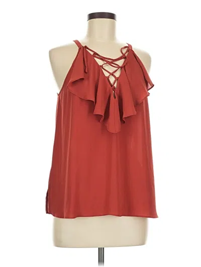 Pre-owned Bcbgmaxazria Sleeveless Blouse In Red