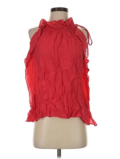 Pre-owned Bcbgmaxazria Sleeveless Blouse In Red
