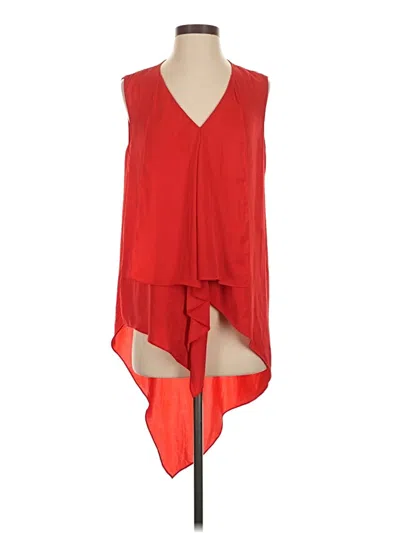 Pre-owned Bcbgmaxazria Sleeveless Blouse In Red