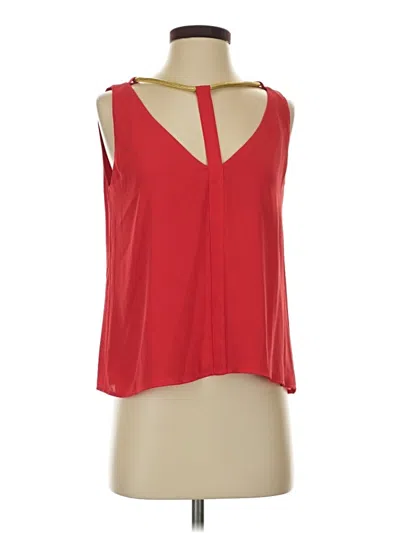 Pre-owned Bcbgmaxazria Sleeveless Blouse In Red