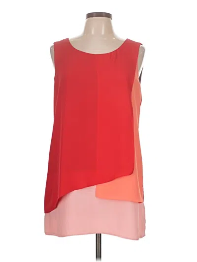 Pre-owned Bcbgmaxazria Sleeveless Blouse In Red