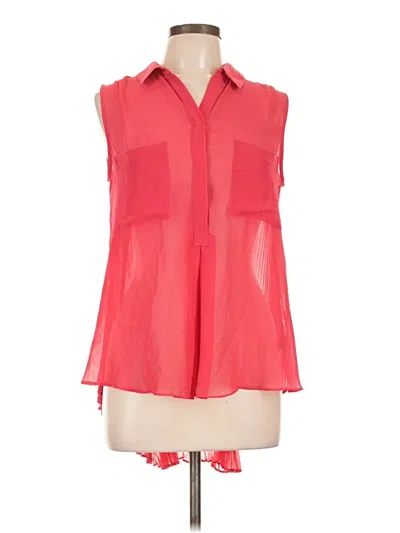 Pre-owned Bcbgmaxazria Sleeveless Blouse In Red