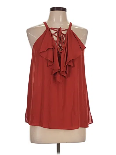 Pre-owned Bcbgmaxazria Sleeveless Blouse In Red