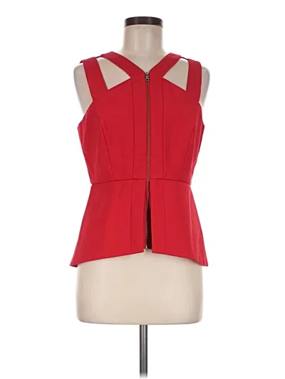 Pre-owned Bcbgmaxazria Sleeveless Blouse In Red