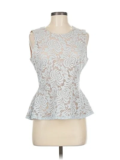 Pre-owned Bcbgmaxazria Sleeveless Blouse In Silver