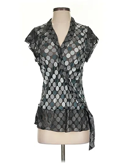 Pre-owned Bcbgmaxazria Sleeveless Blouse In Silver