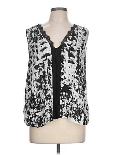 Pre-owned Bcbgmaxazria Sleeveless Blouse In Silver